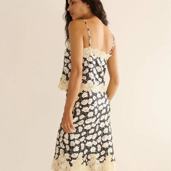 Doen Loure Top - Noir Fleurs D'Anemone - Picture 6 of 11